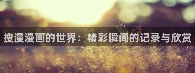 美丽新世界51漫画画入口：搜漫漫画的世界：精彩瞬间的记录与欣赏